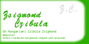 zsigmond czibula business card